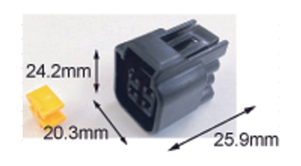 Tourmax-vedenpitävä naarasliitin 090 (FRW) -4-napa-ETP-60