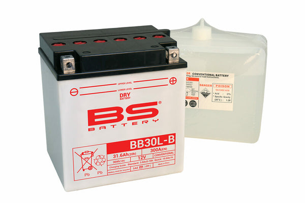 BS Battery Korkeasuorituskykyinen akku happopakettilla - BB30L-B 