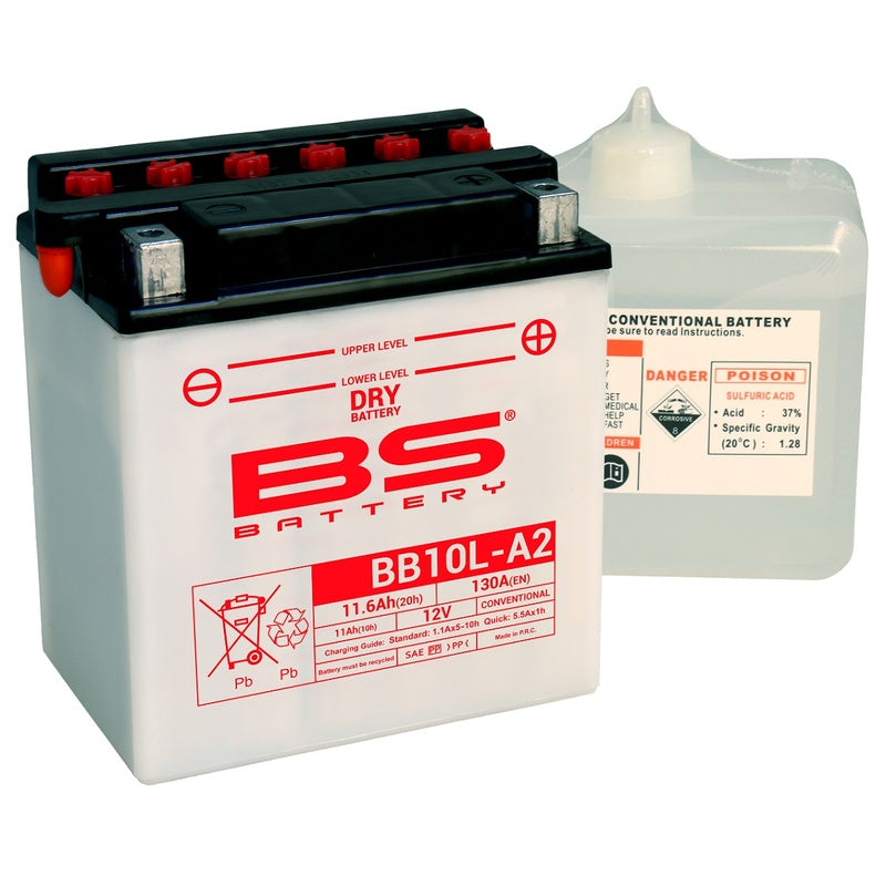 BS Battery Battery Suorituskykyinen happopakkauksella - BB10L -A2