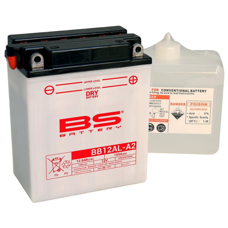 BS Battery Battery Suorituskykyinen happopakkauksella - BB12AL -A2