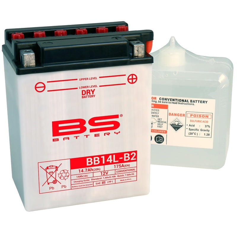 BS Battery Battery Suorituskykyinen happopakkauksella - BB14L -B2