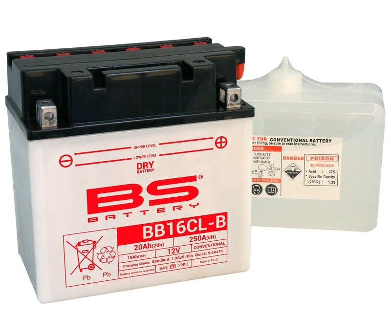 BS Battery Akun korkea suorituskyky happopakkauksella - BB16CL -B