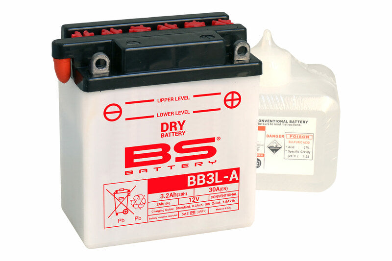 BS Battery Battery Suorituskykyinen happopakkauksella - BB3L -A