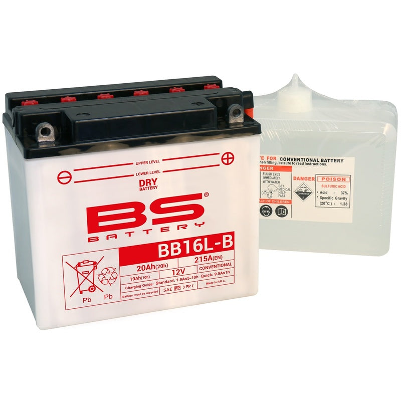 BS Battery Akun korkea suorituskyky happopakkauksella - BB16L -B