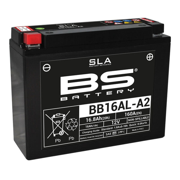 BS Battery SLA Akun Huoltovapaa Tehtaalla Aktivoitu - BB16AL-A2 
