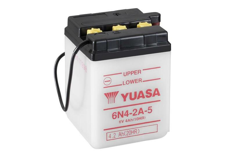 Yuasa Battery Conventional Without Acid Pack-6N4-2A-5