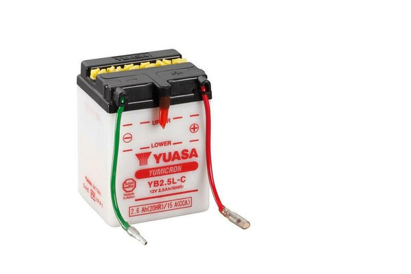 Yuasa conventional battery without acid package - YB2.5L -C