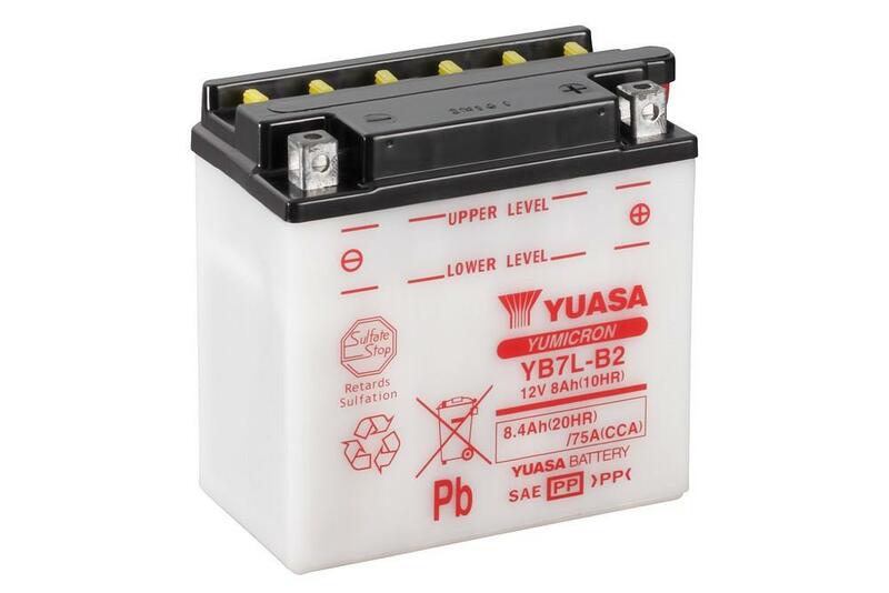 Yuasa Battery Conventional Without Acid Pack - YB7L -B2