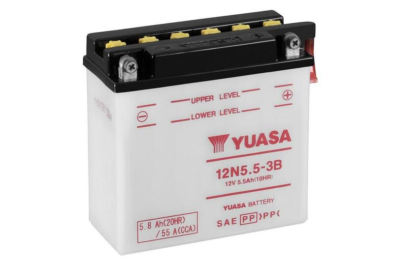 Yuasa conventional battery without acid packages - 12N5.5-3B