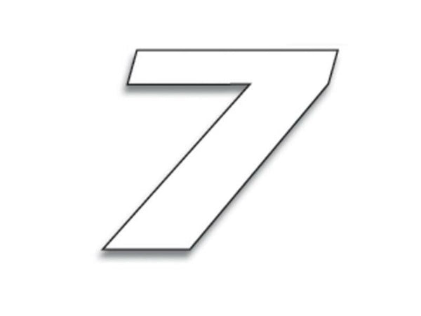 Blackbird Race Number 7 20x25cm valkoinen 5049/10/7