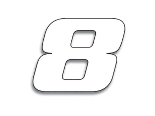 Blackbird Race Number 8 20x25cm valkoinen 5049/10/8