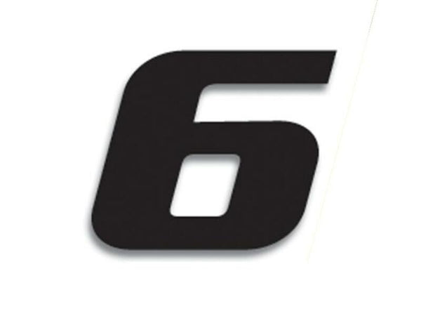 Blackbird Race Number 6 20x25cm musta 5049/20/6