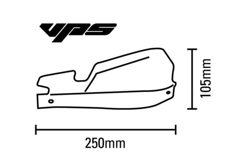 BARKBUSTERS VPS MX Handguard Set Universal Mount Yellow VPS-007-01-YE