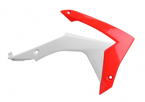 Poliisin portin jäähdytin kattaa OEM -väri punainen/valkoinen Honda CRF250R/CRF450R 84171001