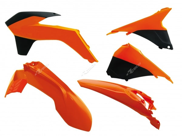 RaceTech Plastic Kit OEM Color (2014) Oranssi/musta KTM Exc/Exc-F 125 ja + R-Kitm-OEM-415