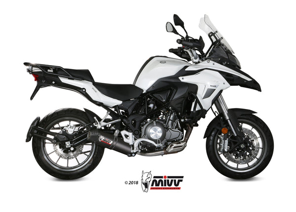 MIVV Oval äänenvaimennin hiili/hiilipäätykorkki Benelli trk 502 e.003.l3c