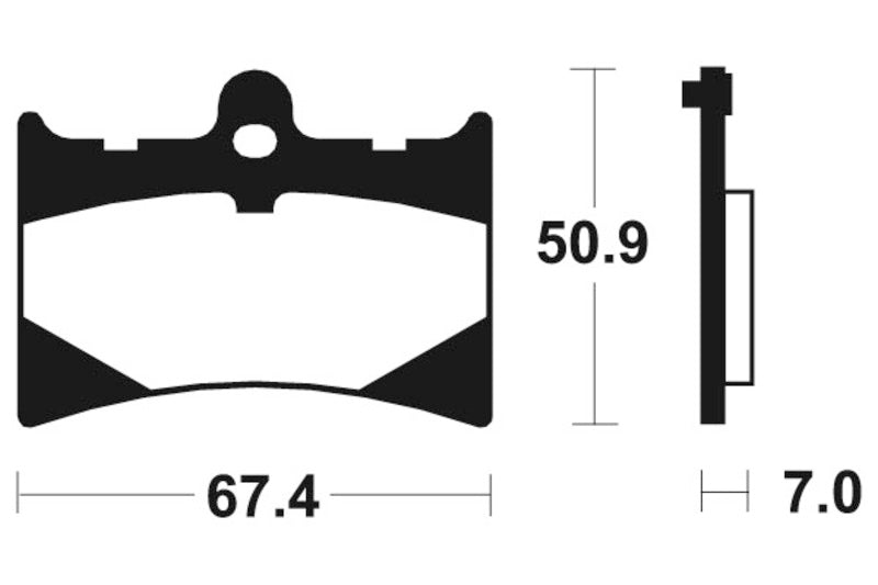 Tecnium sintratut metallijarrutyynyt - MTR101 1090547