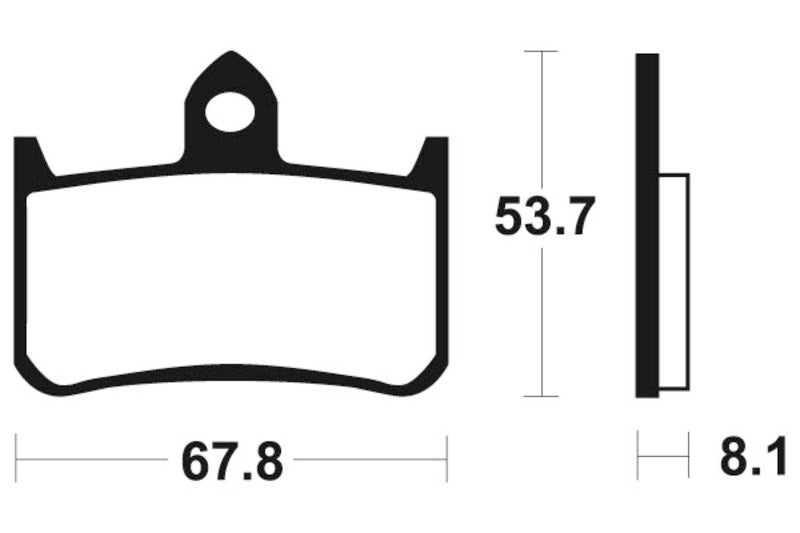 Tecnium sintratut metallijarrutyynyt - MTR122 1090548