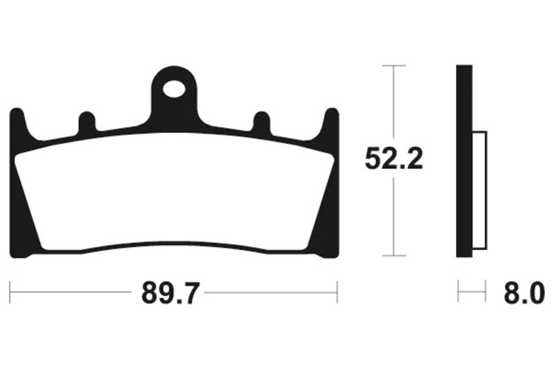 Tecnium sintrattu metallijarrutyynyt - MTR186 1090557