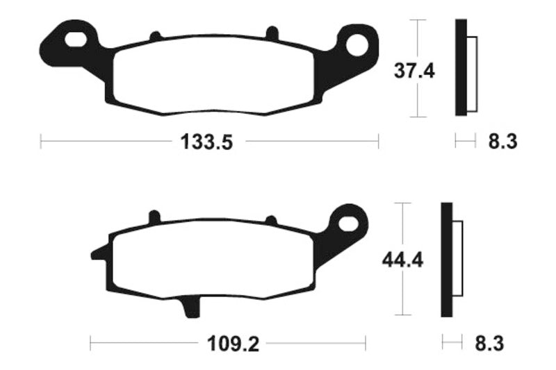 Tecnium sintratut metallijarrutyynyt - MTR204 1090559