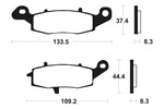 Tecnium sintratut metallijarrutyynyt - MTR204 1090559