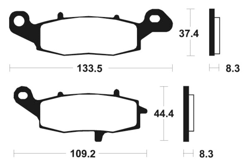 Tecnium sintrattu metallijarrutyynyt - MTR205 1090560