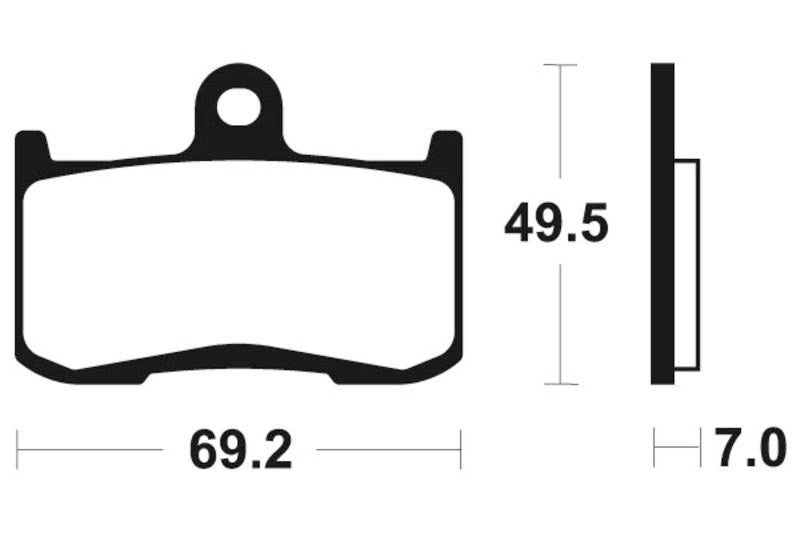 Tecnium sintrattu metallijarrutyynyt - MTR282 1090567