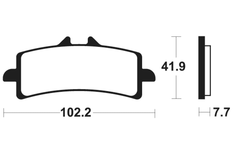 Tecnium sintratut metallijarrutyynyt - MTR341 1090574