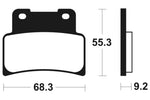 Tecnium sintratut metallijarrutyynyt - MTR344 1090575