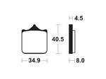 Tecnium sintratut metallijarrutyynyt - MTR370 1090578