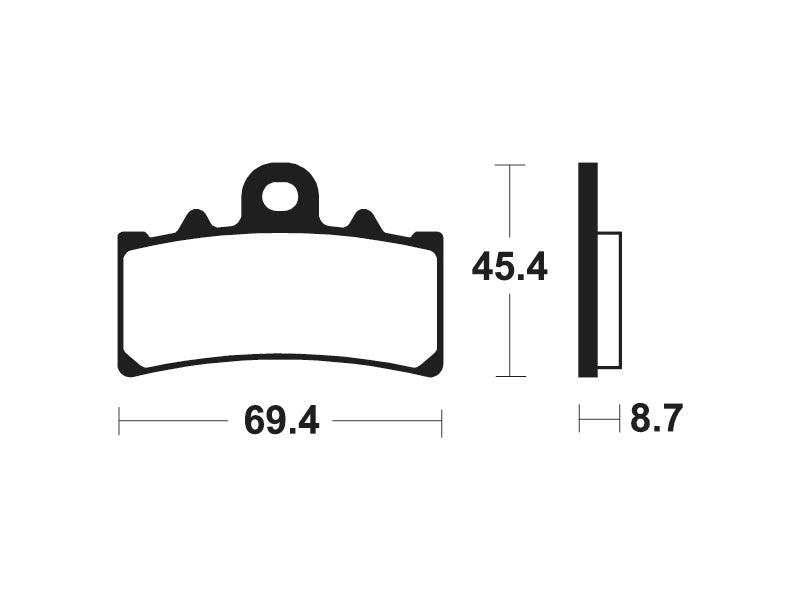 Tecnium sintratut metallijarrutyynyt - MTR377 1090579