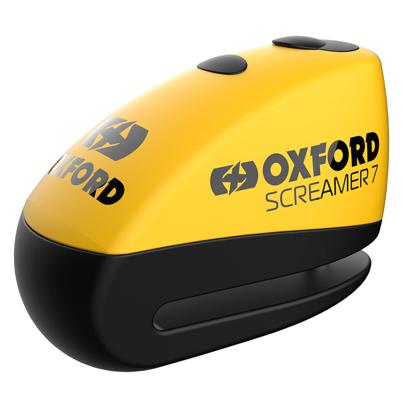 Oxford Screamer 7 Disc Lock - Ø7mm Yellow/Black LK290