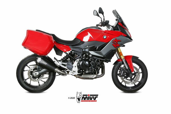 MIVV Delta -kilpailun äänenteräs musta/hiilipäätykorkki BMW F900XR B.037.LDRB