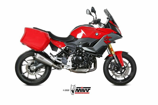 MIVV Delta -kilpailun äänenvaimentimen ruostumattomasta teräksestä valmistettu/hiilipäätykorkki BMW F900XR B.037.LDRX