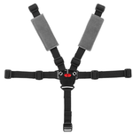 POLISPORT 5 Point Safety Harness Belt + Paddings Black Grey Bilby Ff/Cfs/Rs 8632100016