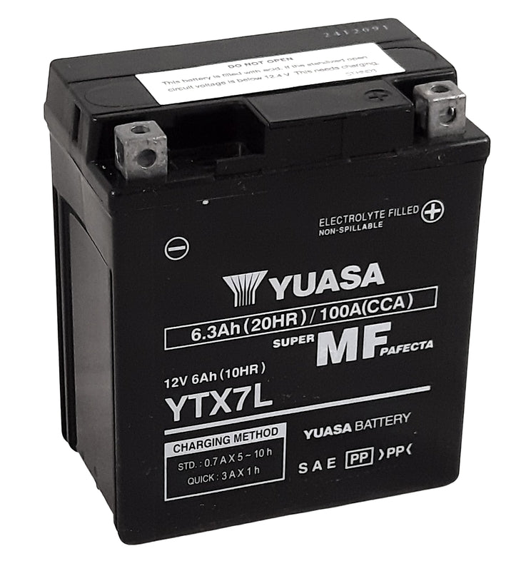 Yuasa -huolto -vapaata tehdas -Akku -YTX7L -FA