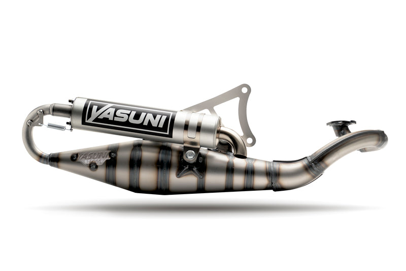 YASUNI Carrera 10 Exhaust Aluminium - Minarelli Horizontal TUB317-1