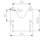 Highsider Universal Holder - tyyppi 1 282-001