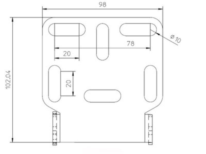 Highsider Universal Holder - tyyppi 2 282-002