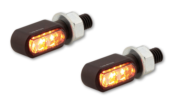 HighSider CNC LED 3in1 hännän, jarruvalo, ilmaisin pieni bronx, musta, sävy. 254-2860