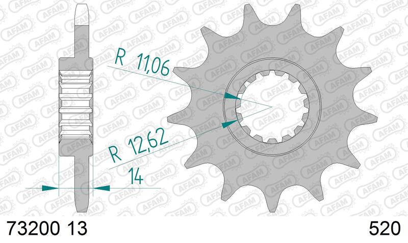 AFAM Steel Standard Front Spack 73200-520