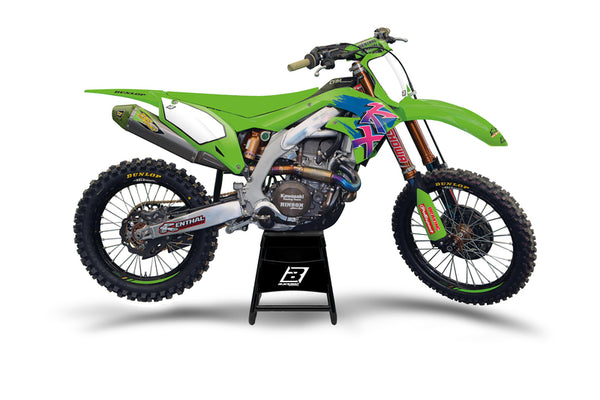 Blackbird Retro -grafiikkapakkaus - Kawasaki KX125/250 2427AA