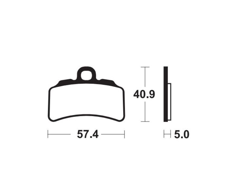 Tecnium MX/ATV sintrattu metallijarrutyynyt - MOR463 1111145