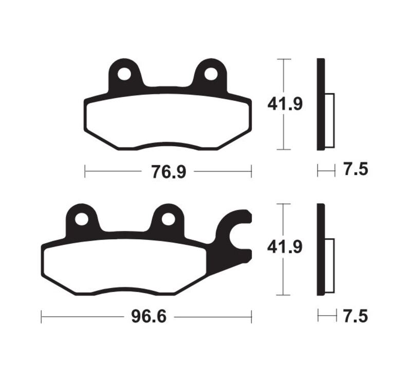 Tecnium sintratut metallijarrutyynyt - MF455 1111148