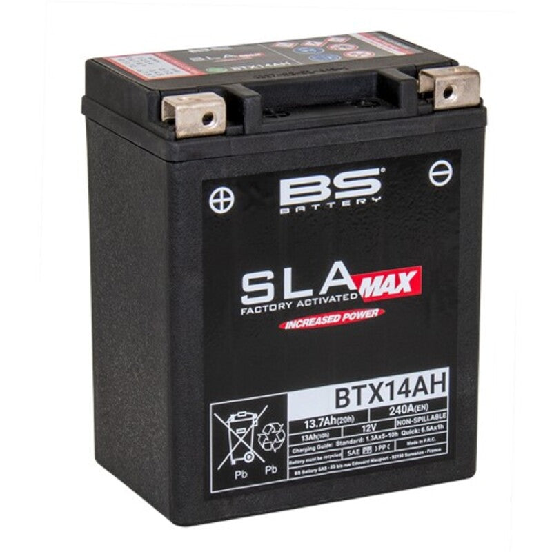 BS Battery SLA Max Akun huolto Vapaa tehdas aktivoitu - BTX14AH Max FA