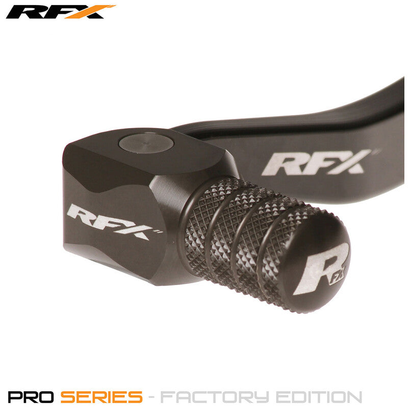 RFX Flex+ Factory Edition Gear Pedal (Black/Hard Anodised Titan) - KTM SX85 SX/XC-W/TPI 125/150 FXGP5110099HA