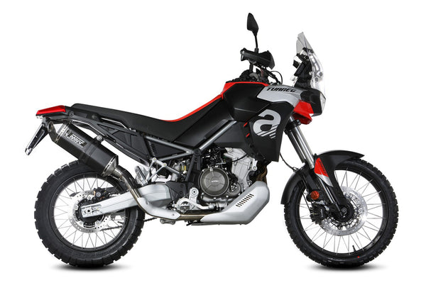 MIVV Speed Edge Slip -on Äänenvaimennin musta ruostumaton teräs - Aprilia Tuareg 660 A.017.LRB