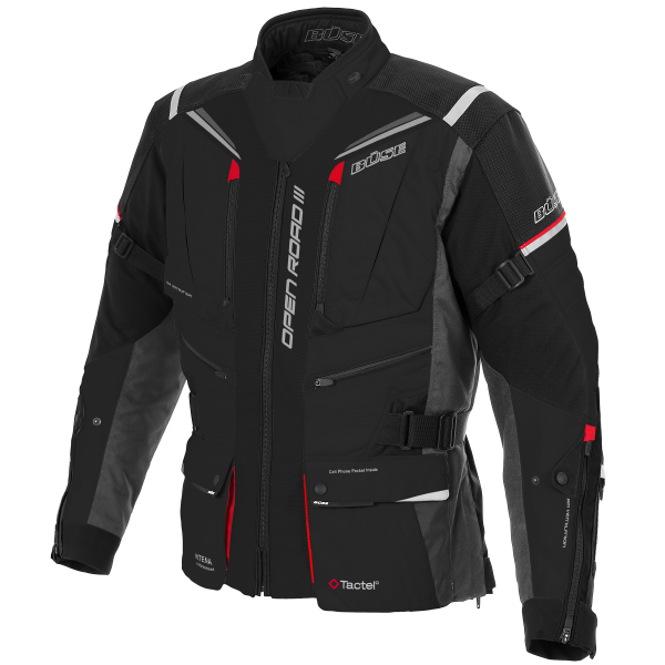 Büse Textile MC -takki Open Road III Black