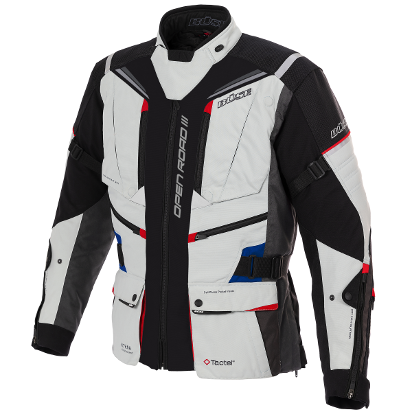 Büse padon tekstiili MC-Jacket Open Road III Grey