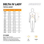 Ozone Lady Textile Mc-Jacket Delta IV Black